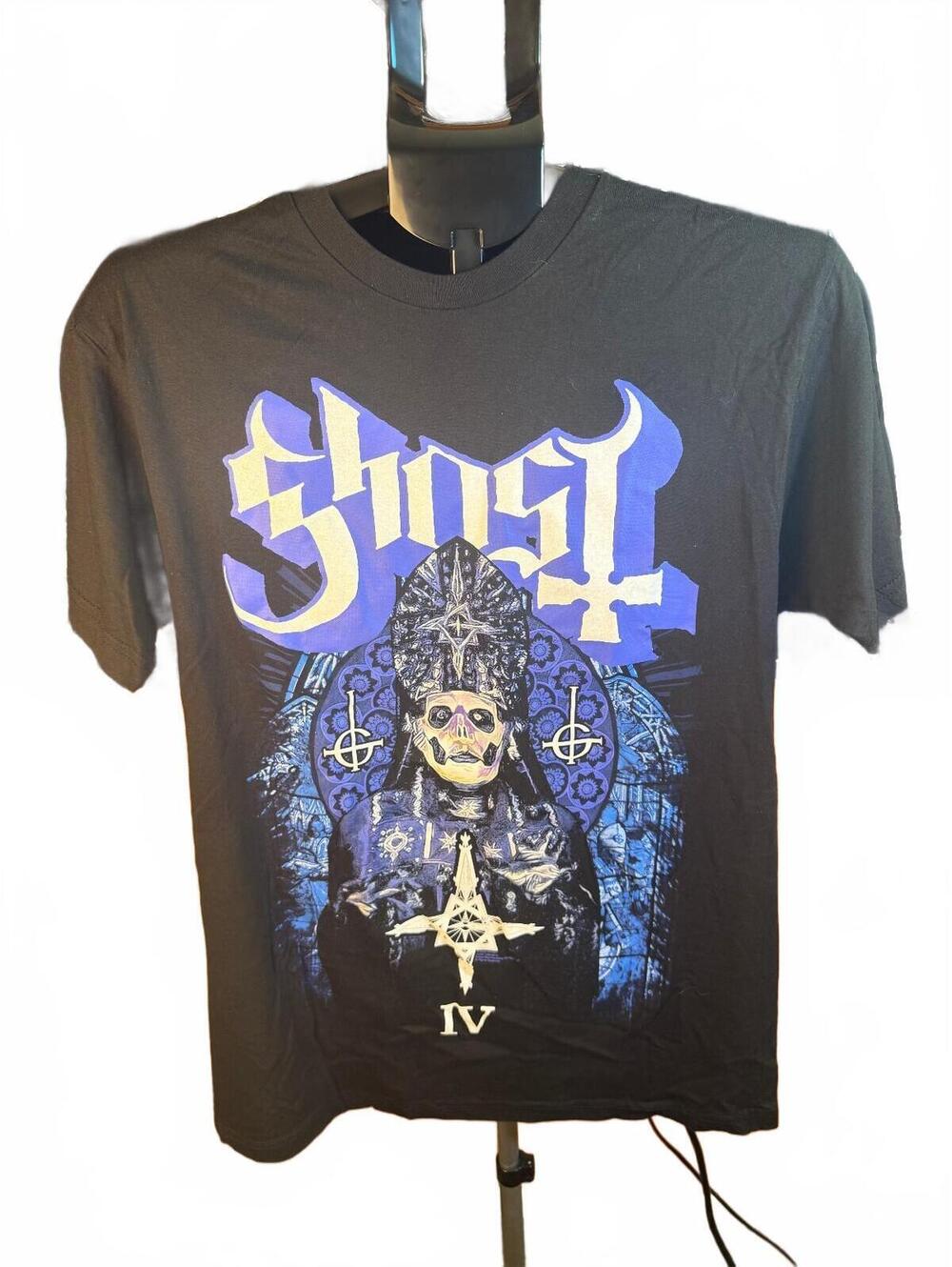 Hot Topic Sz L Ghost IV Band T-Shirt Black